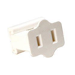 Christmastopia.com Female Quick Plug 18 Gauge White Wire 6 per Set