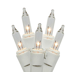 Christmastopia.com - 50 Incandescent Clear Christmas Light Set White Wire