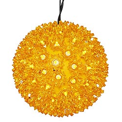 Christmastopia.com - 7.5 Inch Lighted Starlight Sphere 100 LED Gold Lights