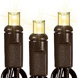 Christmastopia.com 70 LED 5MM Warm White Christmas Icicle Lights Brown Wire