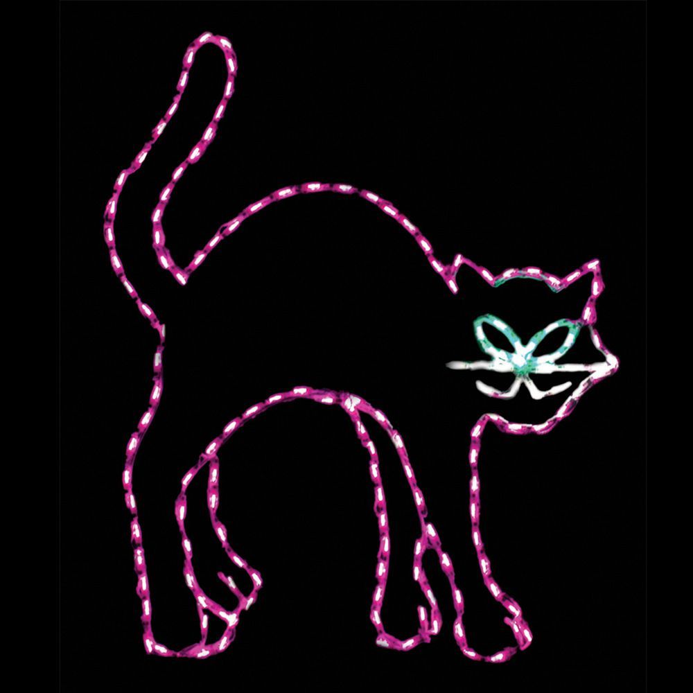 Christmastopia.com Black Cat LED Lighted Outdoor Halloween Decoration