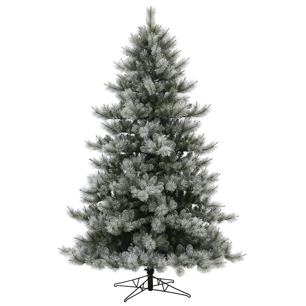 10 Foot Flocked Cayce Pine Artificial Christmas Tree Unlit