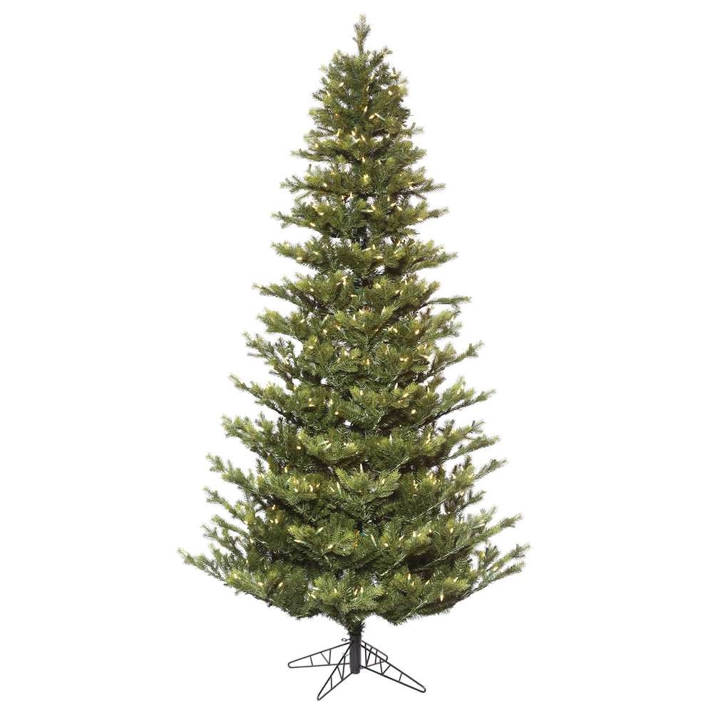 9 Foot Oak Frasier Fir Medium Artificial Christmas Tree 950 DuraLit LED M5 Italian Warm White Mini Lights