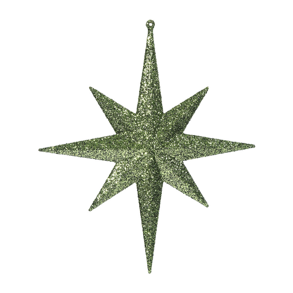 Christmastopia.com - 12 Inch Olive Glitter Bethlehem Star Christmas Ornament