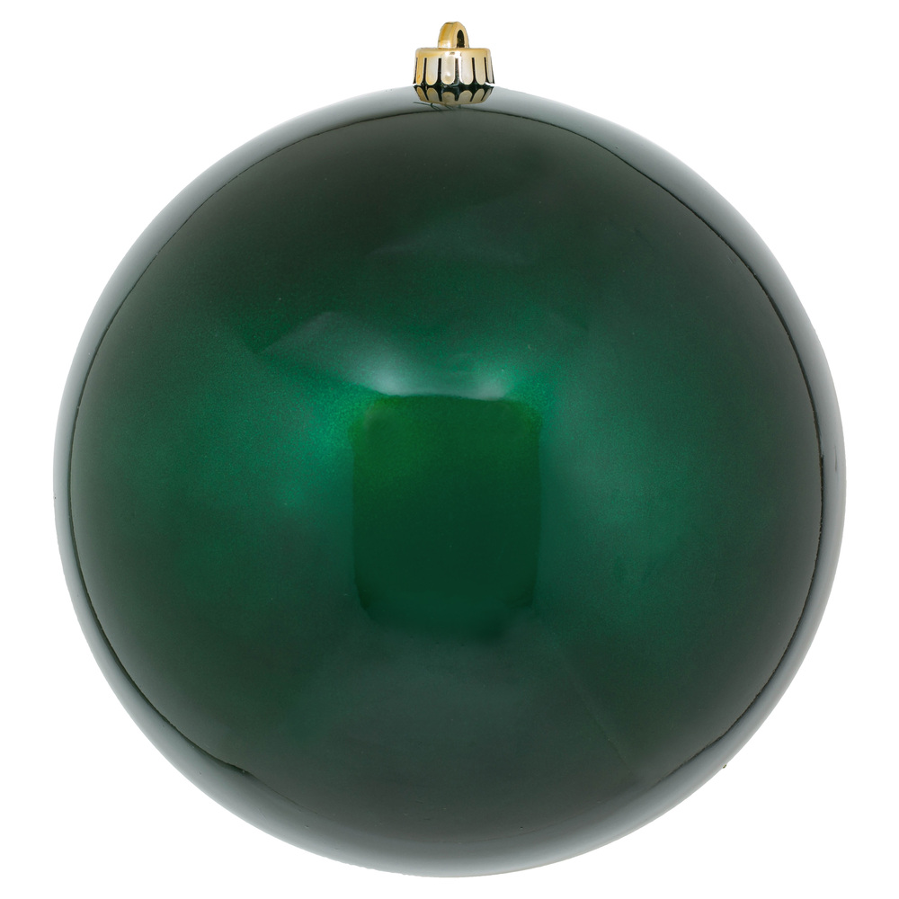 10 Inch Midnight Green Candy Artificial Christmas Ball - UV Drilled Cap