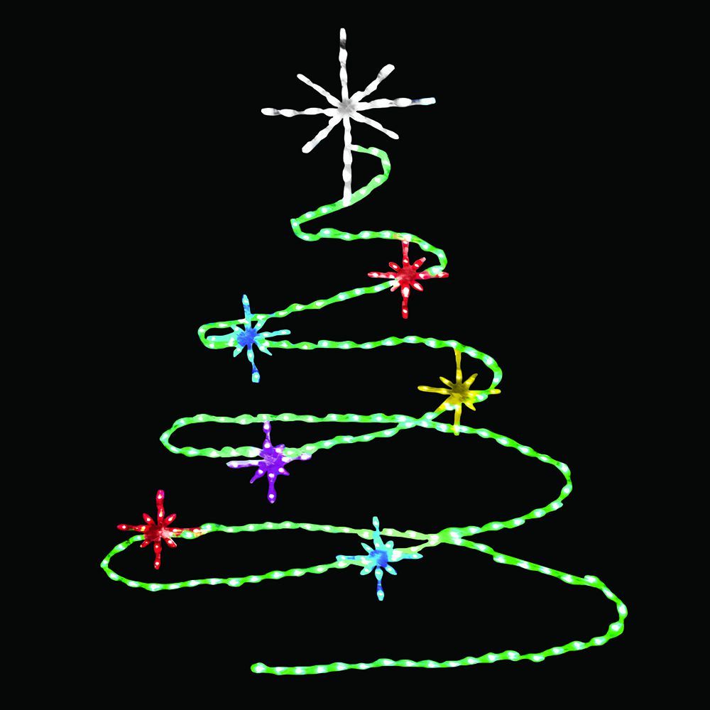 Christmastopia.com Spiral Christmas Tree LED Lighted Outdoor Lawn Decoration Set Of 2