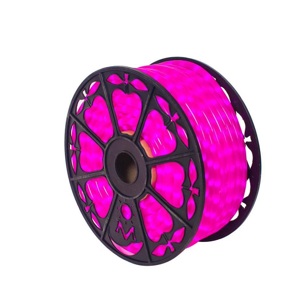 Christmastopia.com 150 Foot Fluorescent Pink LED Valentines Day Rope Light Spool