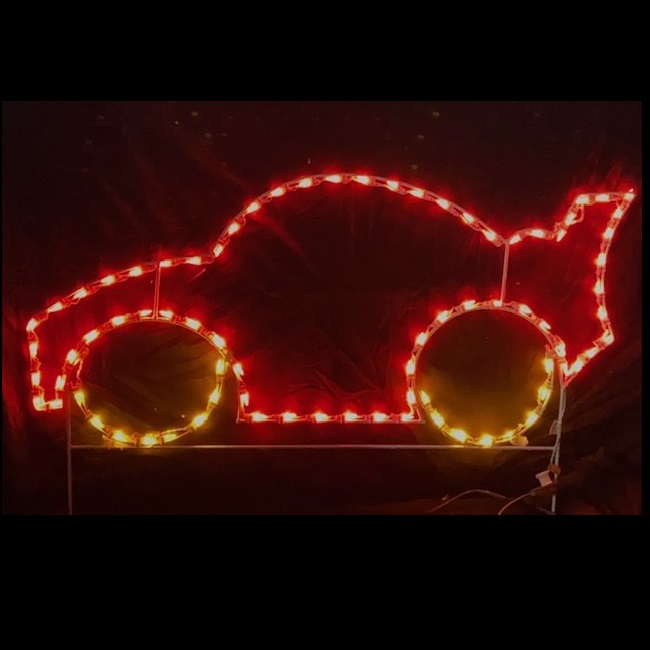 Christmastopia.com Race Car LED Lighted Outdoor Lawn Decoration