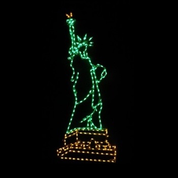 Christmastopia.com Patriotic Statue of Liberty LED Lighted Lawn Decoration