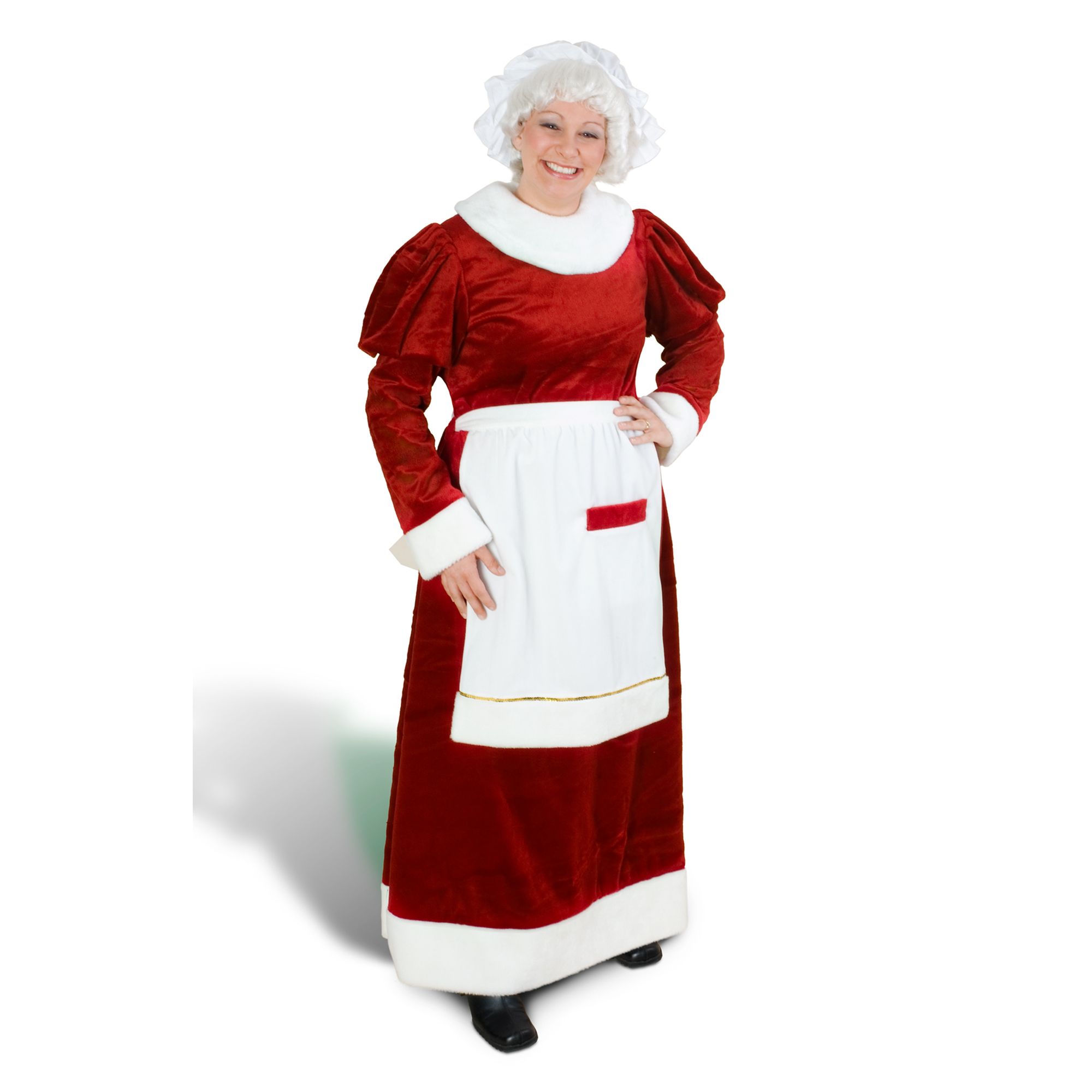 Deluxe Traditional Mrs Santa Claus Costume Medium Large