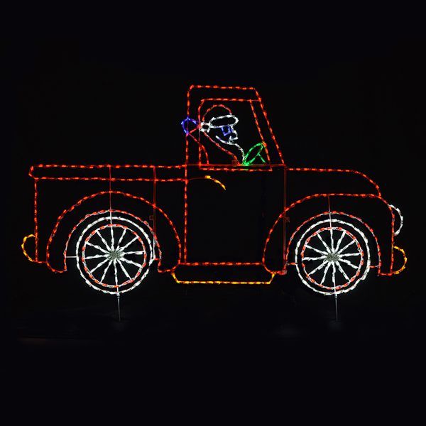 Christmastopia.com Santa Claus In Truck Animated LED Lighted Outdoor Lawn Decoration