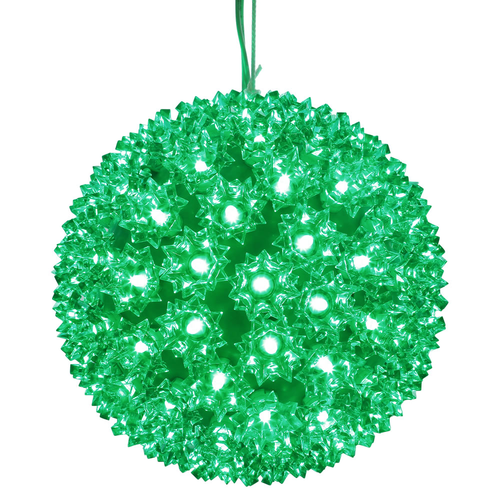 Christmastopia.com 150 Green Starlight Ball Sphere LED Lighted Saint Patricks Day Decoration