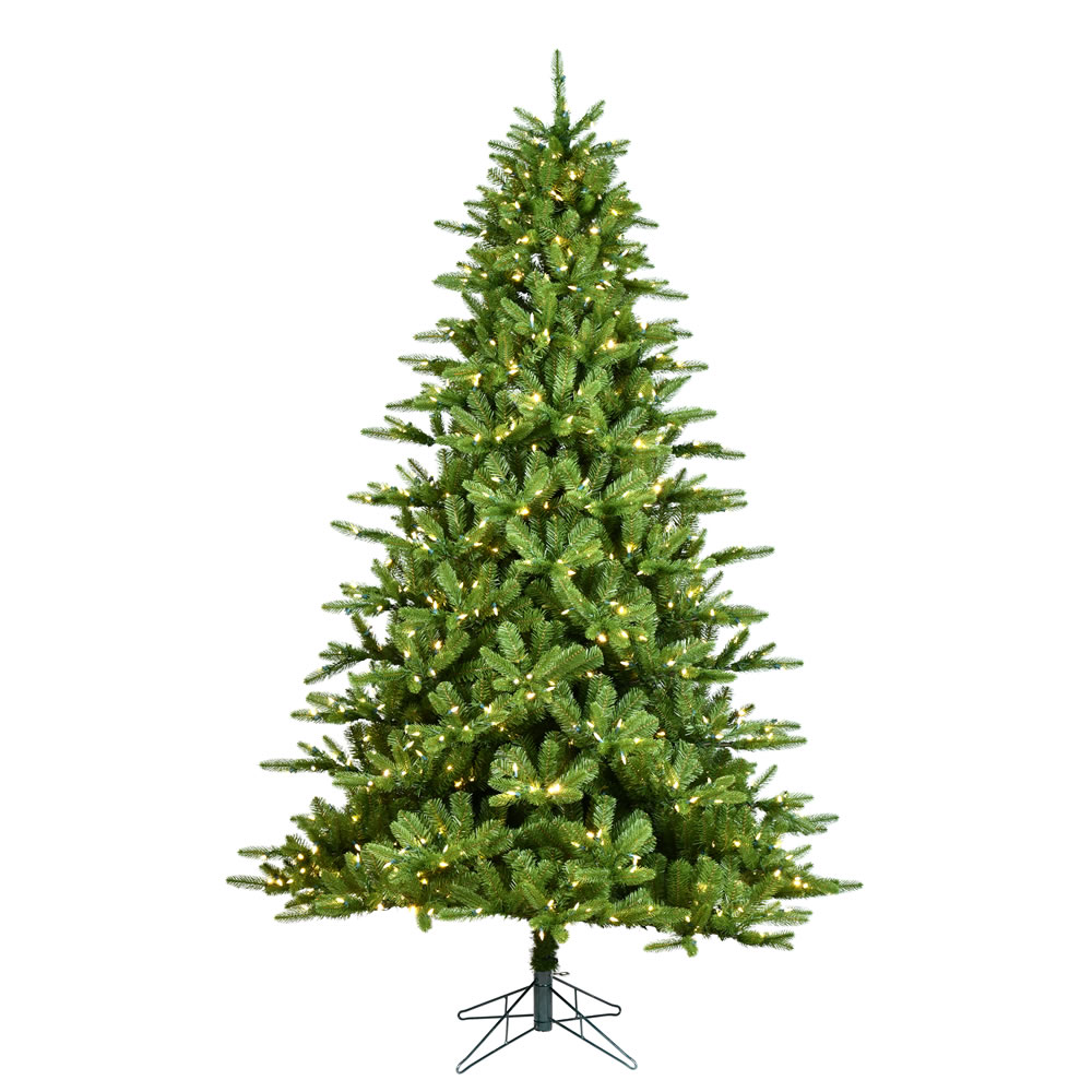 5.5 Foot Langhorne Artificial Christmas Tree 450 DuraLit LED Warm White Multi Color 8 Function Changing Mini Lights