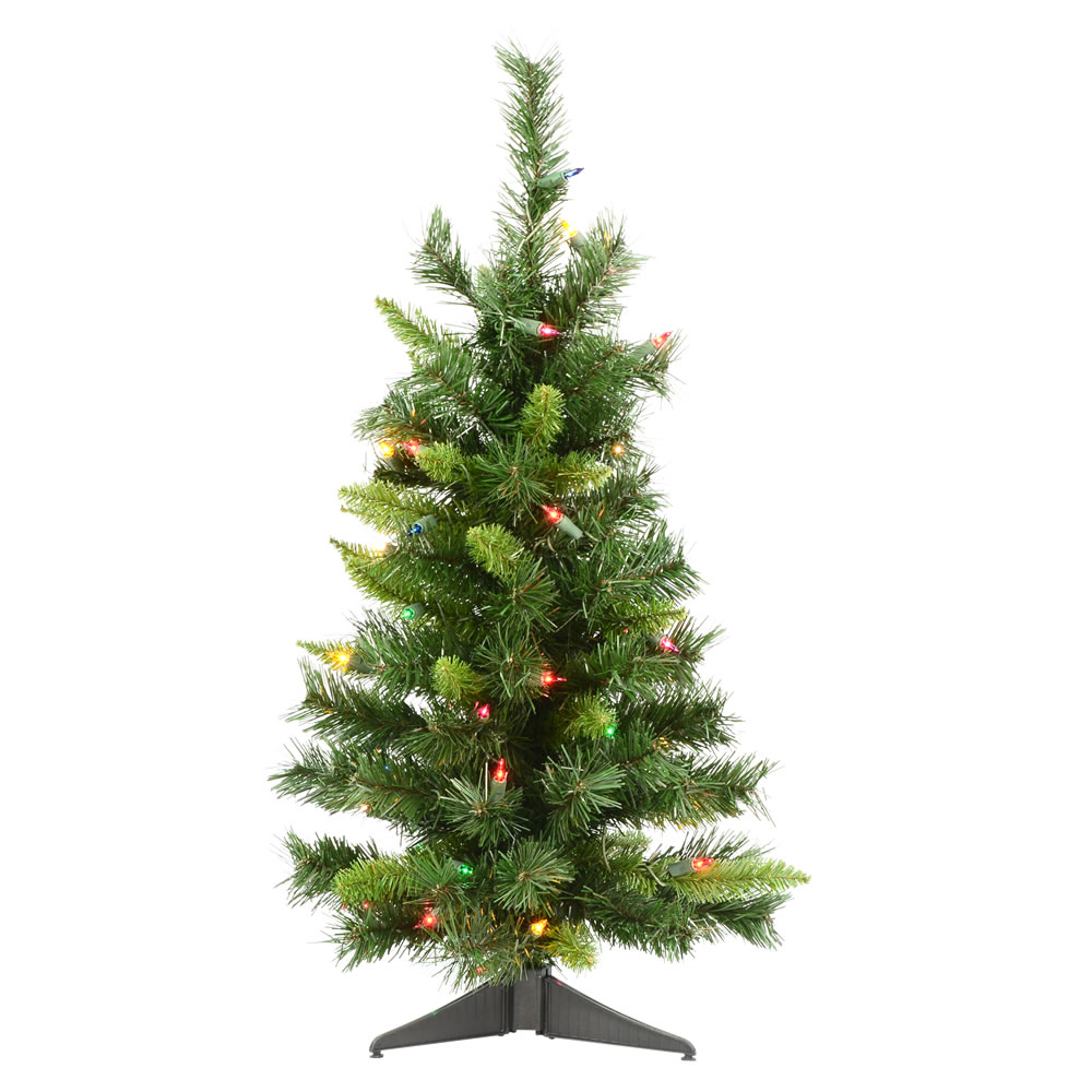 Christmastopia.com 2.5 Foot Imperial Pine Artificial Christmas Tree 50 DuraLit Multi Color Lights
