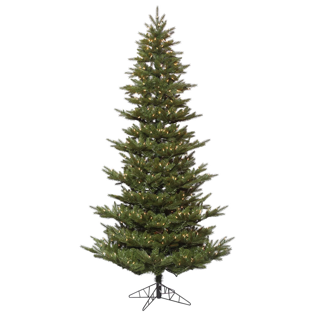 6.5 Foot Carlsbad Fir Artificial Christmas Tree 500 DuraLit Incandescent Clear Mini Lights