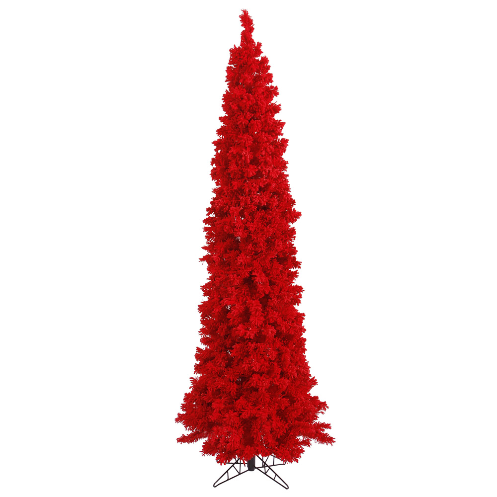 Christmastopia.com - 10 Foot Flocked Red Fir Artificial Valentines Day Tree Unli