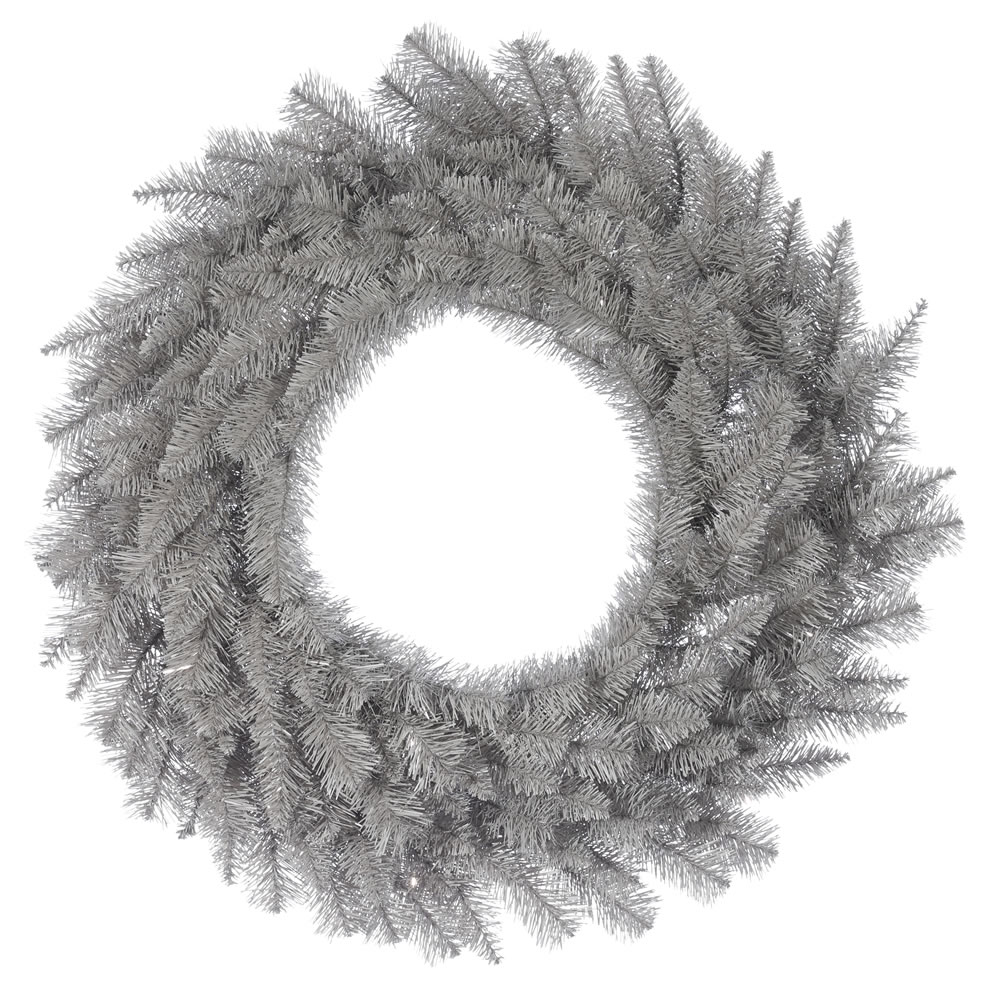 36 Inch Platinum Fir Artificial Christmas Wreath Unlit