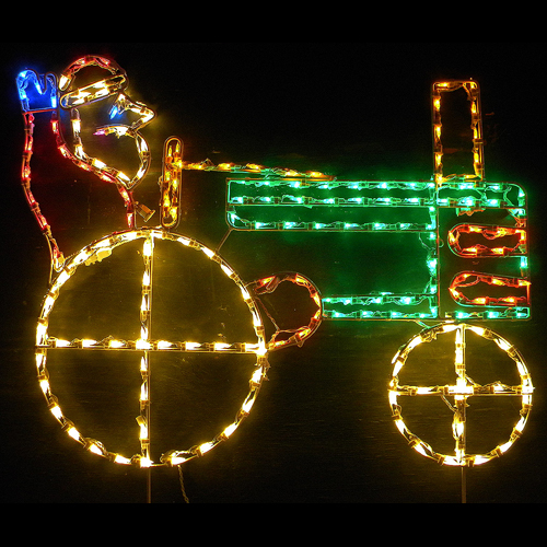 Christmastopia.com Santa Claus on Tractor LED Lighted Outdoor Christmas Decoration