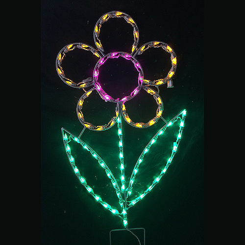 Christmastopia.com Daisy Pick Your Color! LED Lighted Outdoor Spring Floral Decoration Large