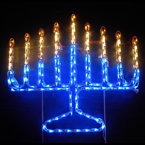 Christmastopia.com Menorah LED Lighted Outdoor Chanukah Decoration