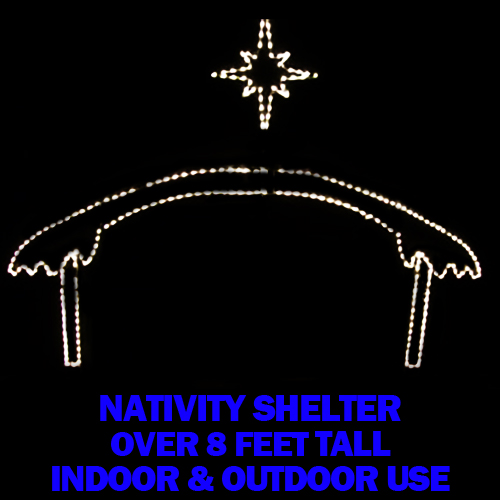 Christmastopia.com Nativity Manger with Star LED Lighted Lawn Decoration