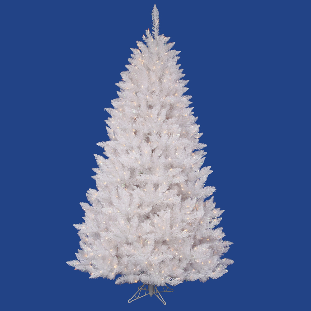 Christmastopia.com 8.5 Foot Sparkle White Spruce Artificial Christmas Tree 850 DuraLit Clear Lights