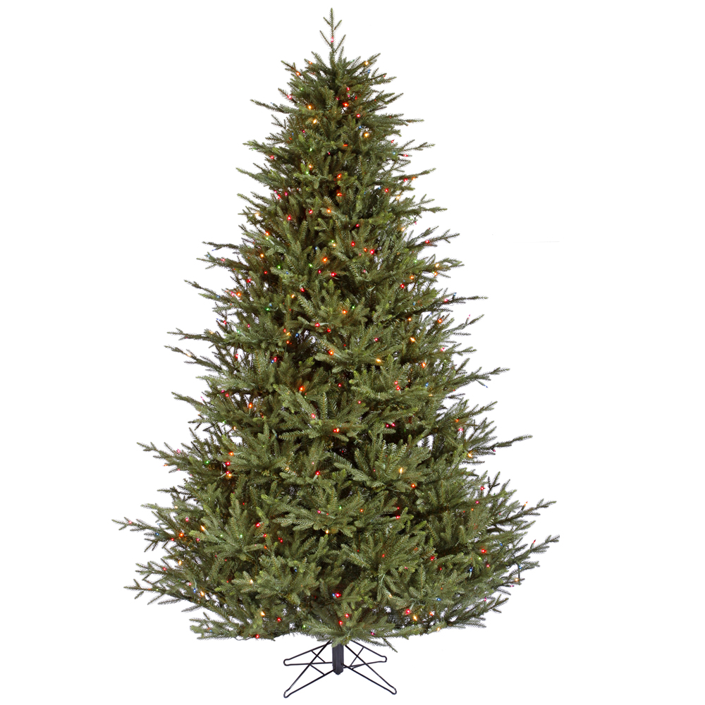 4.5 Foot Itasca Frasier Fir Artificial Christmas Tree 250 LED M5 Italian Multi Color Lights
