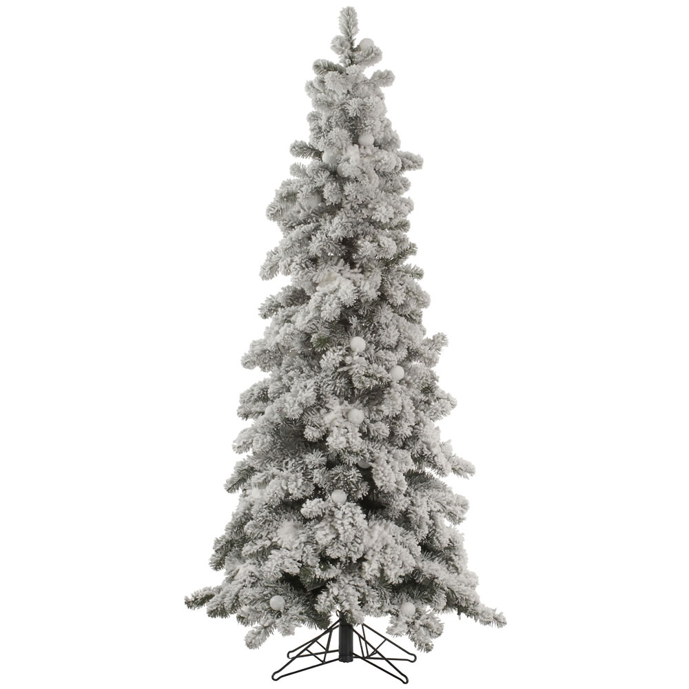 5 Foot Flocked Kodiak Spruce Artificial Christmas Tree Unlit