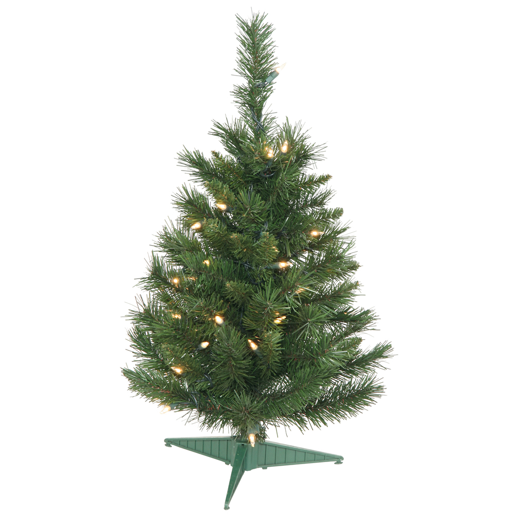 Christmastopia.com 2 Foot Imperial Pine Artificial Christmas Tree 35 DuraLit Multi Color Lights