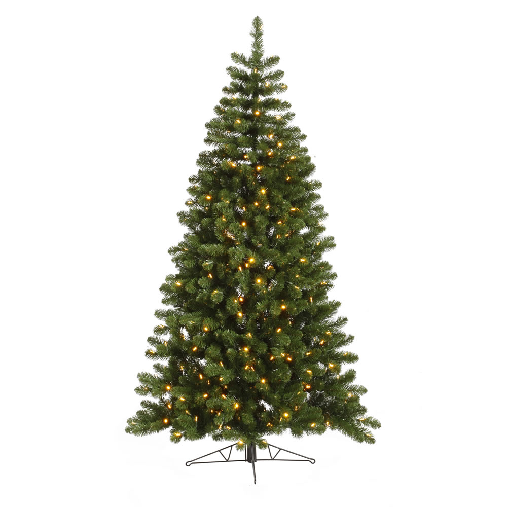 Christmastopia.com 7.5 Foot Grand Teton Half Artificial Christmas Tree 250 LED Warm White Lights