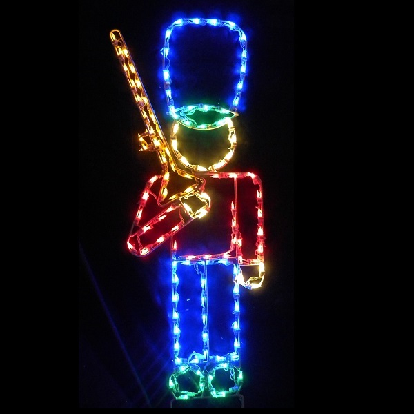 Christmastopia.com Soldier with Rifle Lighted Outdoor Christmas Decoration