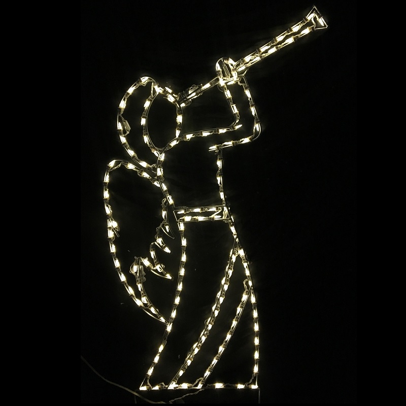 Christmastopia.com Angel with Trumpet LED Lighted Outdoor Christmas Decoration
