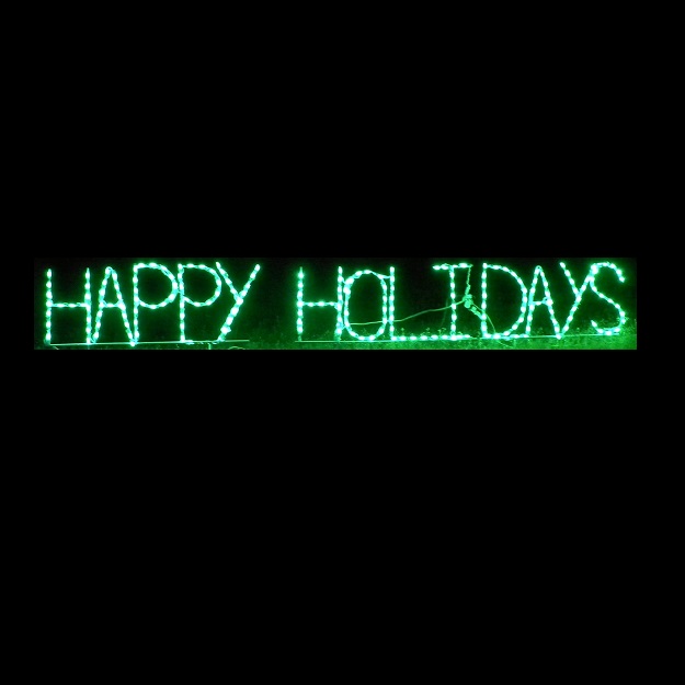 Christmastopia.com Happy Holidays Sign LED Lighted Outdoor Christmas Decoration