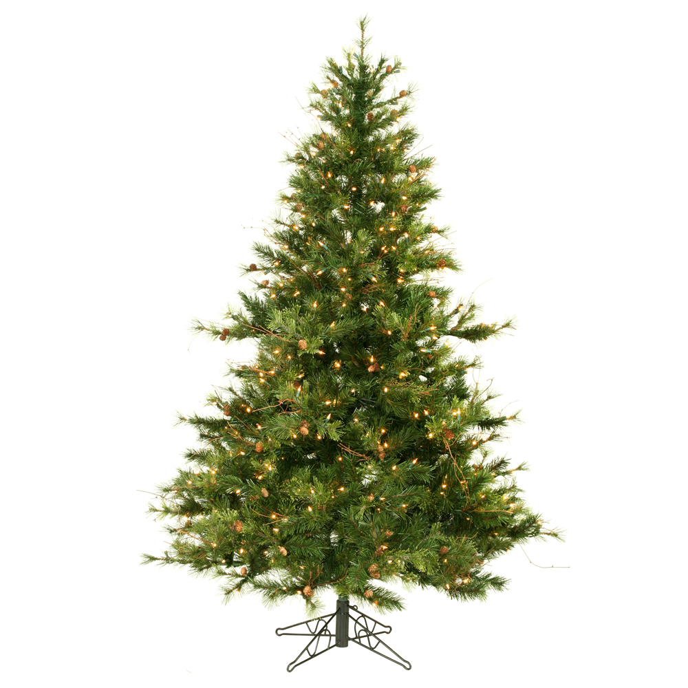 6.5 Foot Mixed Country Pine Lighted Artificial Christmas Tree Unlit