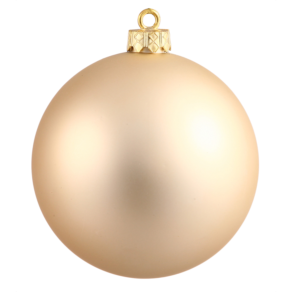 10 Inch Champagne Matte Ball Christmas Ornament