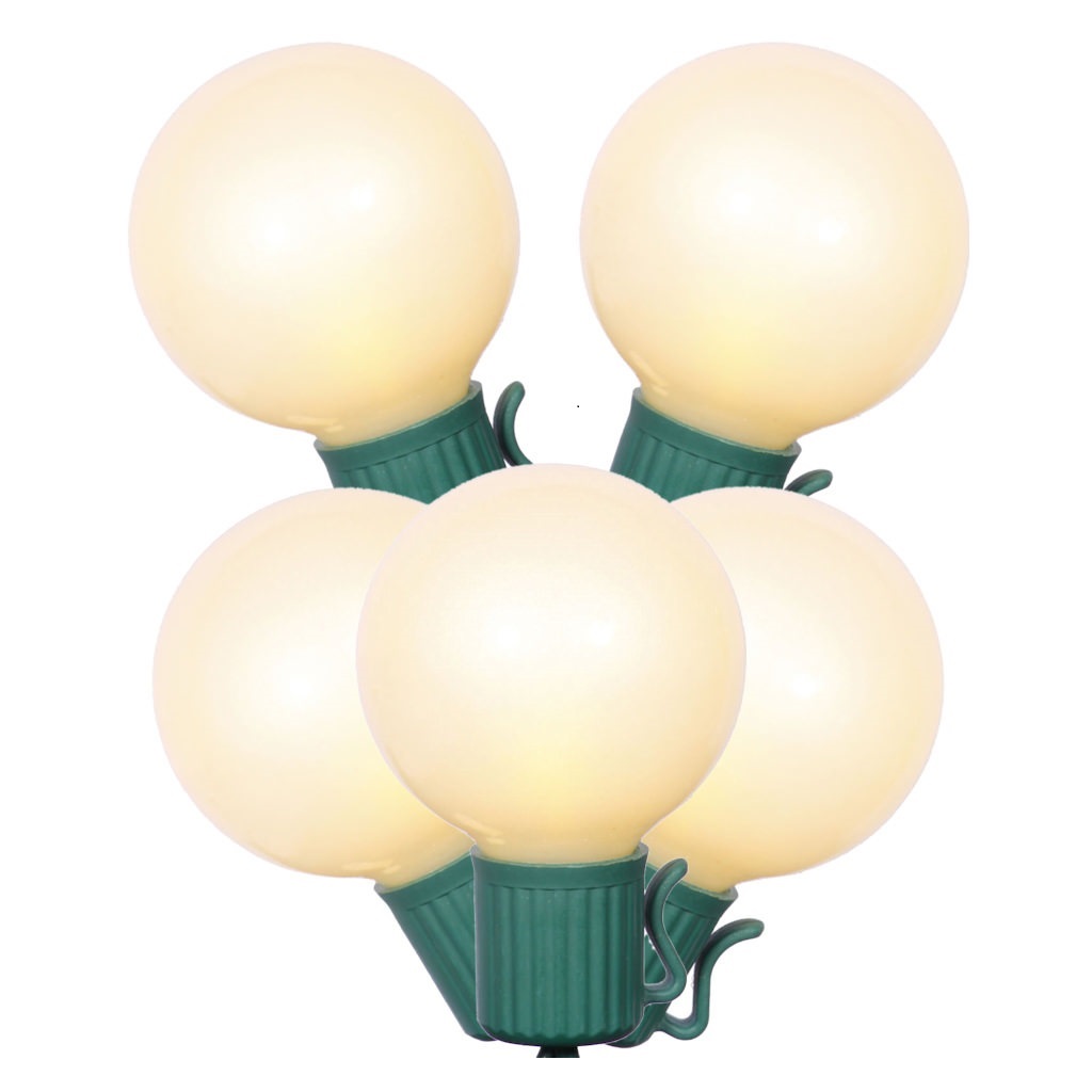 Christmastopia.com - 25 LED G30 Globe Warm White Ceramic Retrofit Night Light C7 Socket Replacement Bulbs