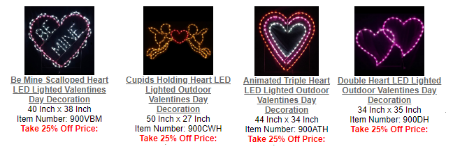 Be Mine Scalloped Heart LED Lighted Valentines Day Decoration