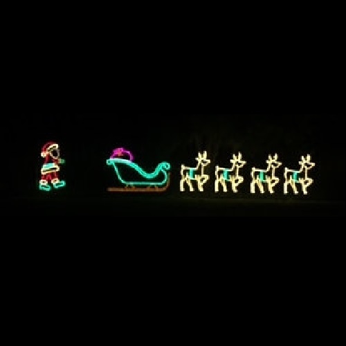 Giant Decor - Commercial Displays - Santa Claus Walking To Sleigh For a larger view of this item, ... - Giant Decor - Commercial Displays - Santa Claus Walking To Sleigh