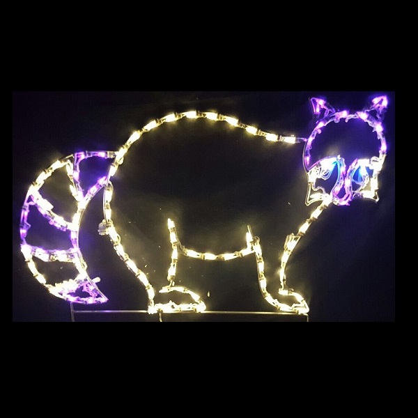 ‎LED Lighted Raccoon Outdoor Lawn Decoration