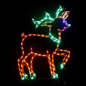Christmastopia.com - Reindeer Graceful LED Lighted Outdoor Christmas Decoration