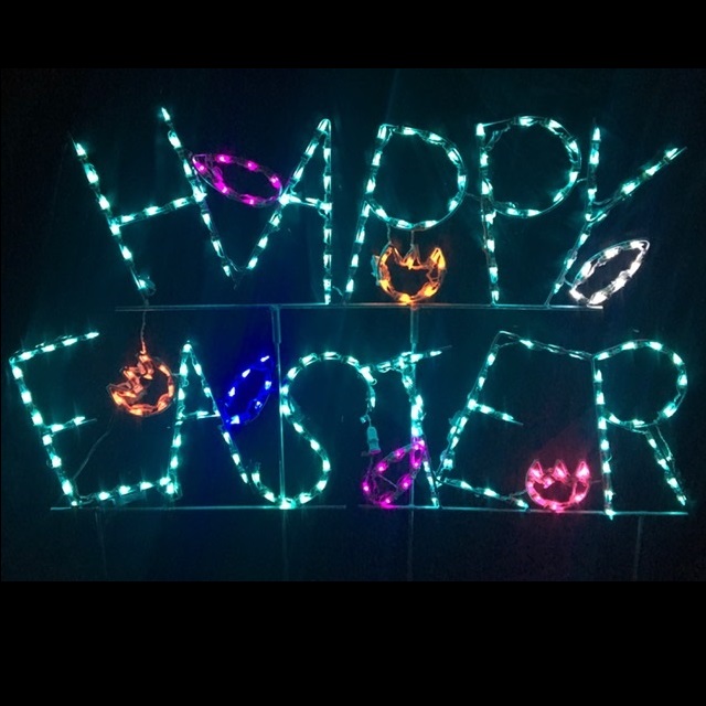 Happy Easter LED Lighted Outdoor Lawn Decoration