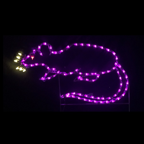 Monster Rat LED Lighted Outdoor Halloween Decoration