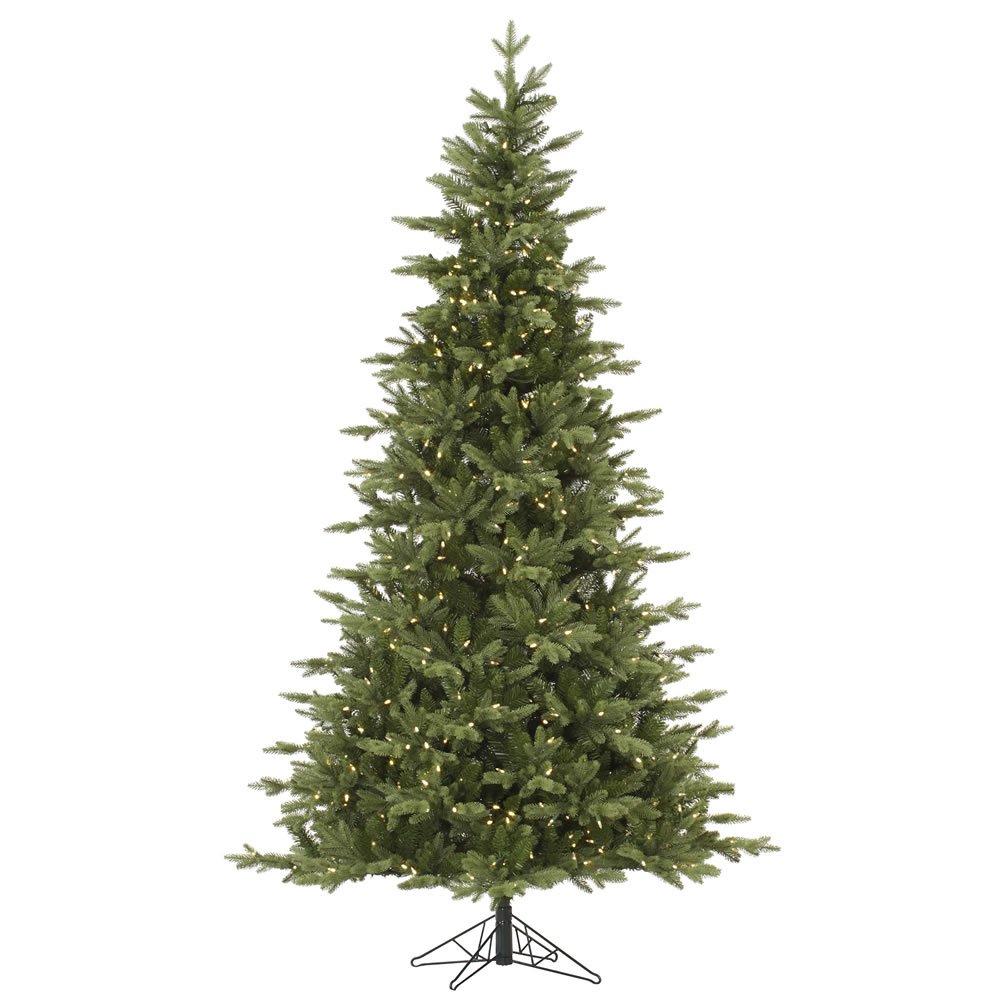 4.5 Foot Fresh Balsam Fir Artificial Christmas Tree 200 DuraLit LED M5 Italian Warm White Mini Lights