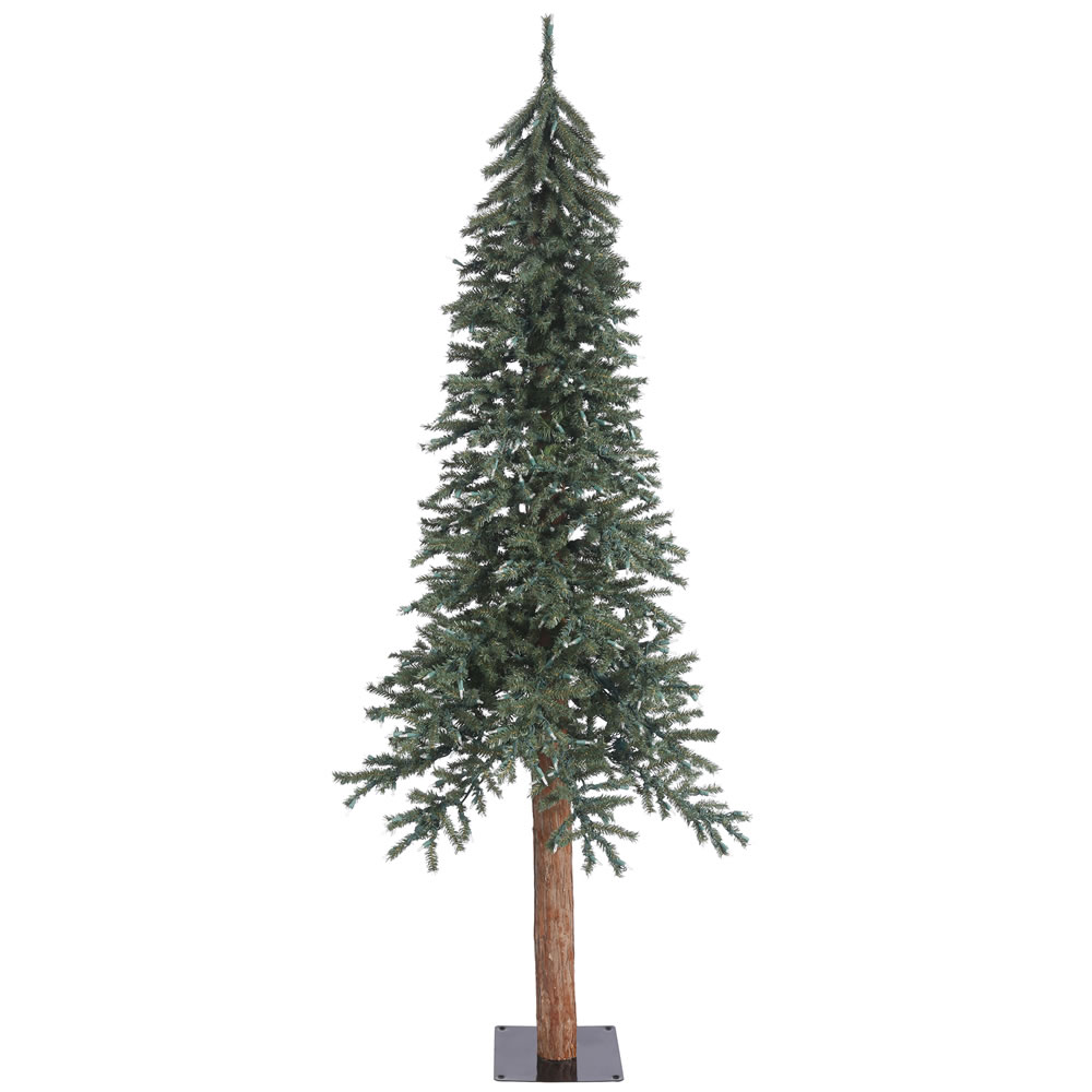 7 Foot Natural Bark Alpine Artificial Christmas Tree Unlit