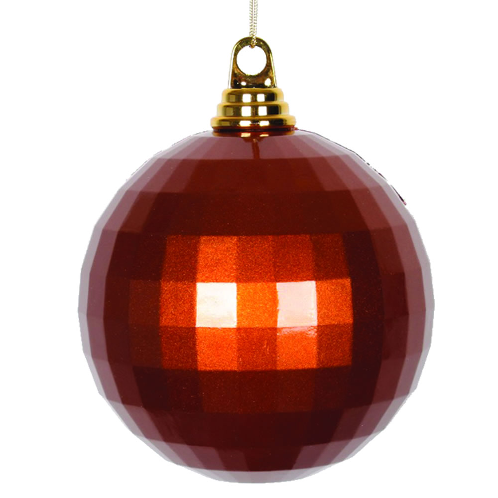 Christmastopia.com 5.5 Inch Copper Candy Finish Mirror Round Christmas Ball Ornament