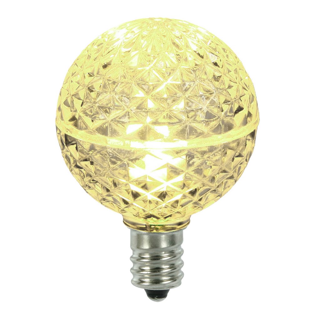 5 LED G40 Globe Warm White Faceted Retrofit C7 Socket Christmas Replacement Bulbs