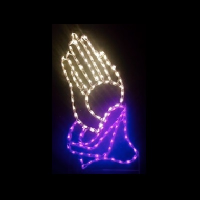 Praying Hands Outdoor LED Lighted Easter Decoration