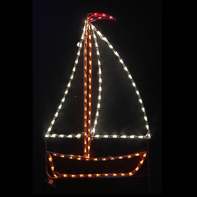 Lighted Sail Boat Nautical Marine Decoration | Perfect Accessory For Summer Decorating