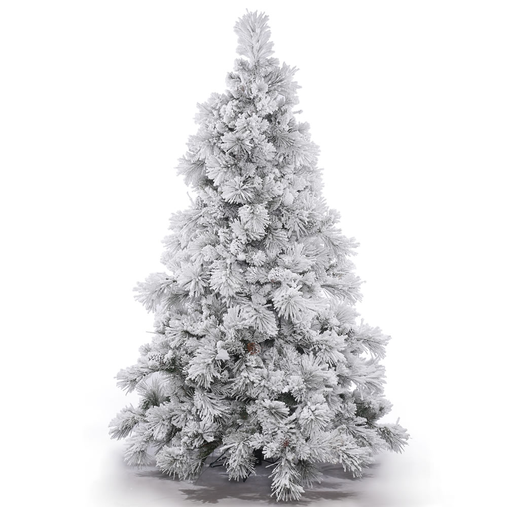 15 Foot Flocked Alberta Pine Artificial Commercial Christmas Tree Unlit