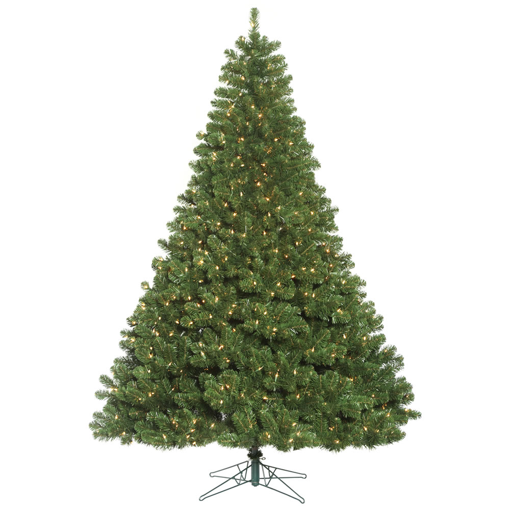 15 Foot Oregon Fir Artificial Christmas Tree - 3450 DuraLit Incandescent Clear Mini Lights